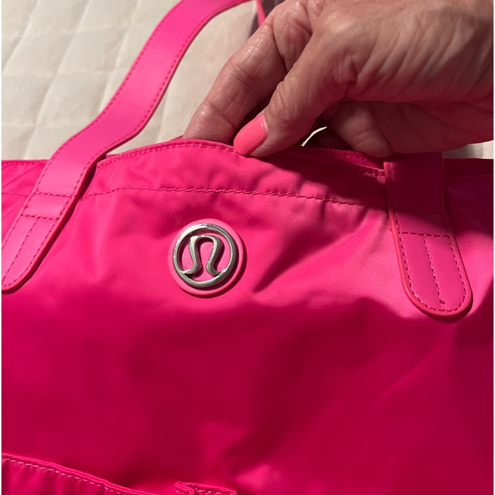 Lu Lu lemon neoprene bag